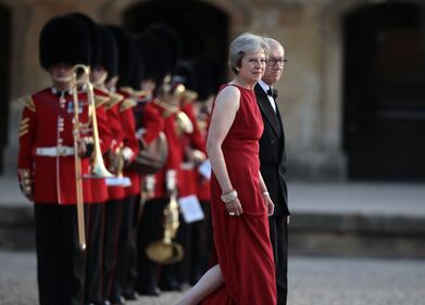 Trump incontra Theresa May a Blenheim Palace 2