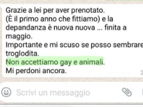Calabria, niente vacanza per una coppia omosex: "Qui no gay né animali"