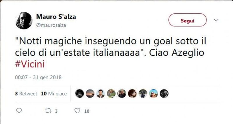 Il cordoglio social per la morte di Vicini 7