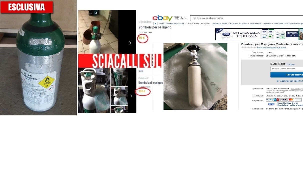 Le foto della vergogna: ecco chi specula sulle bombole d'ossigeno