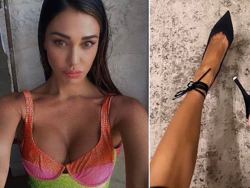 Belen Rodriguez ruba una foto a una russa. Sbugiardata in diretta