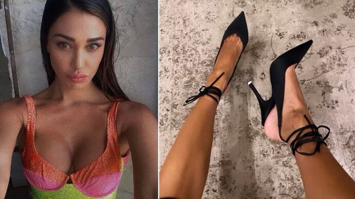 Belen Rodriguez ruba una foto a una russa. Sbugiardata in diretta