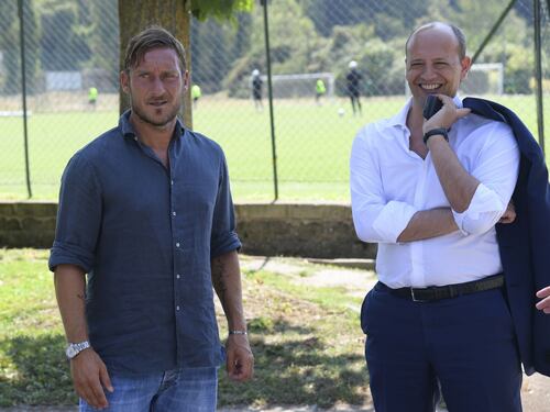 Francesco Totti e l'inizio della sua nuova vita da dirigente