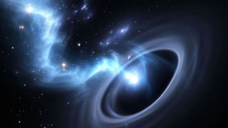 Stella divorata da un buco nero. Le (rare) radiazioni verso la Terra