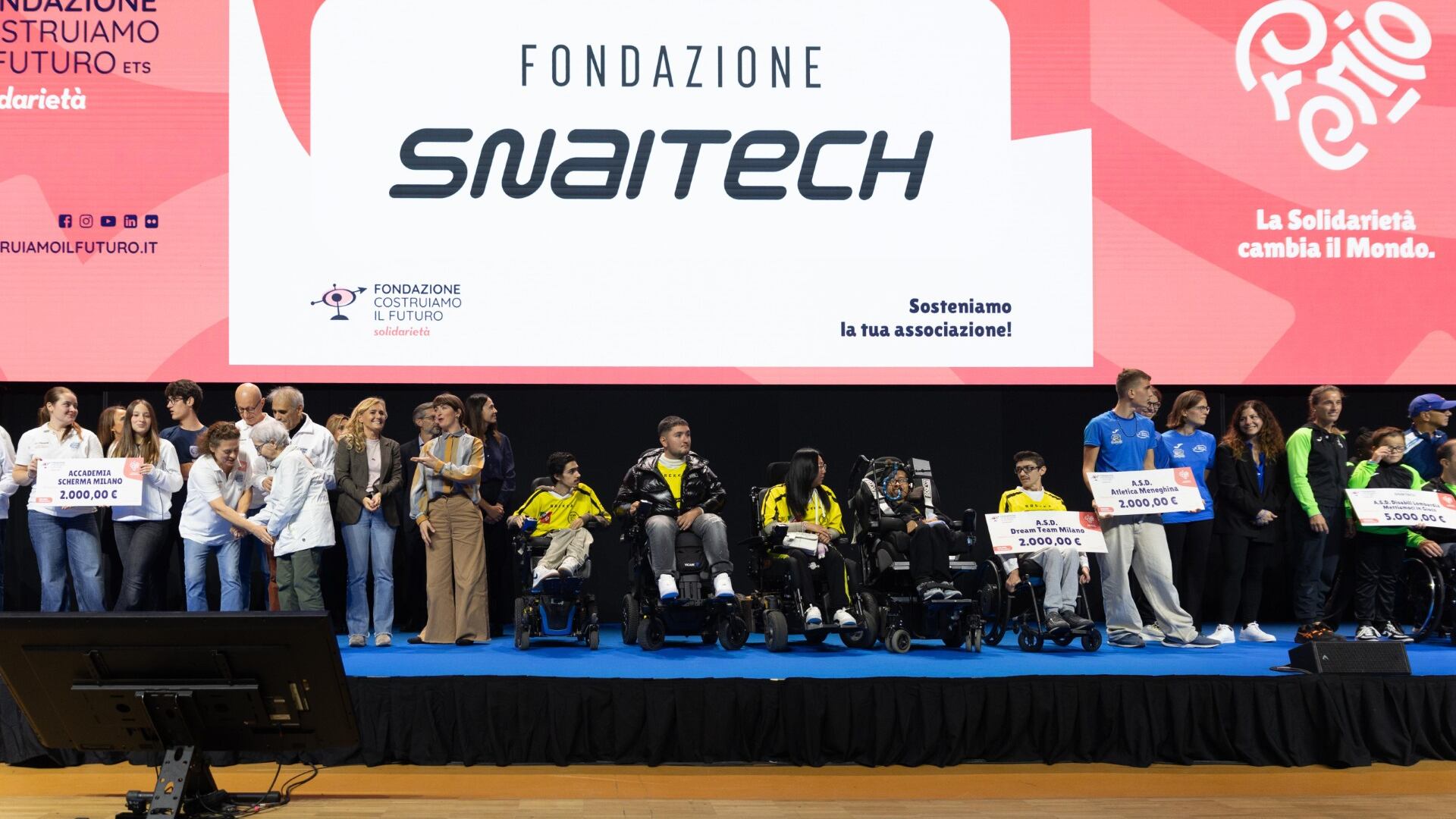 Fondazione Snaitech, premio all'associazione Asd Disabili Lombardia