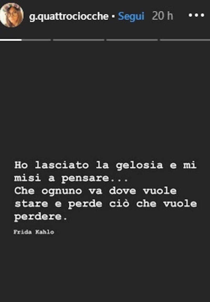 Giulia Quattrociocche, post