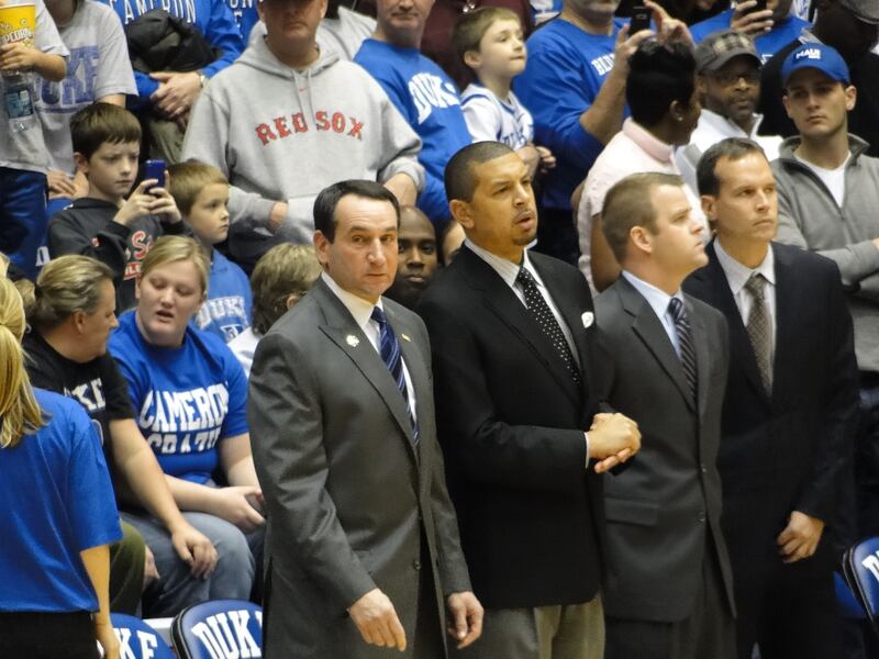 Coach K Duke basket 2011