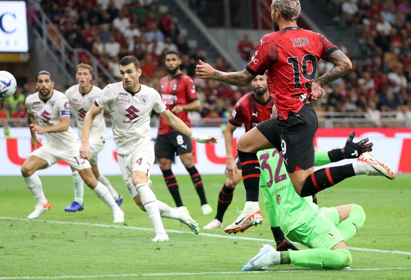 Theo Hernandez gol MIlan Torino