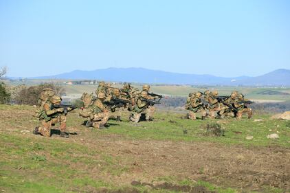 L'addestramento dei militari del 3° Corso Sanità 5