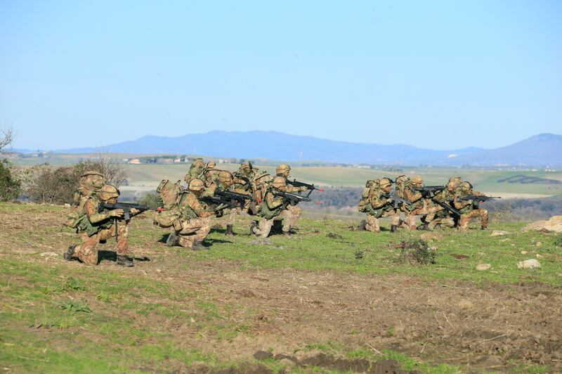 L'addestramento dei militari del 3° Corso Sanità 5