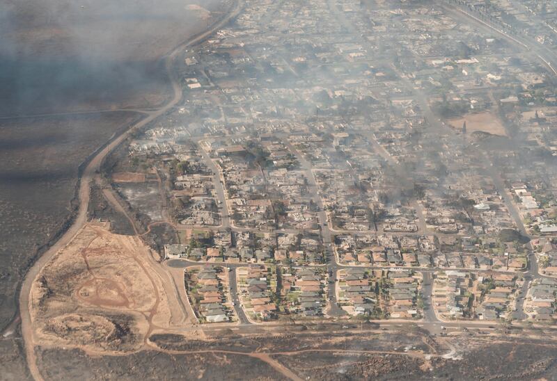 La devastazione degli incendi alle Hawaii, cosa resta dell'isola di Maui 5