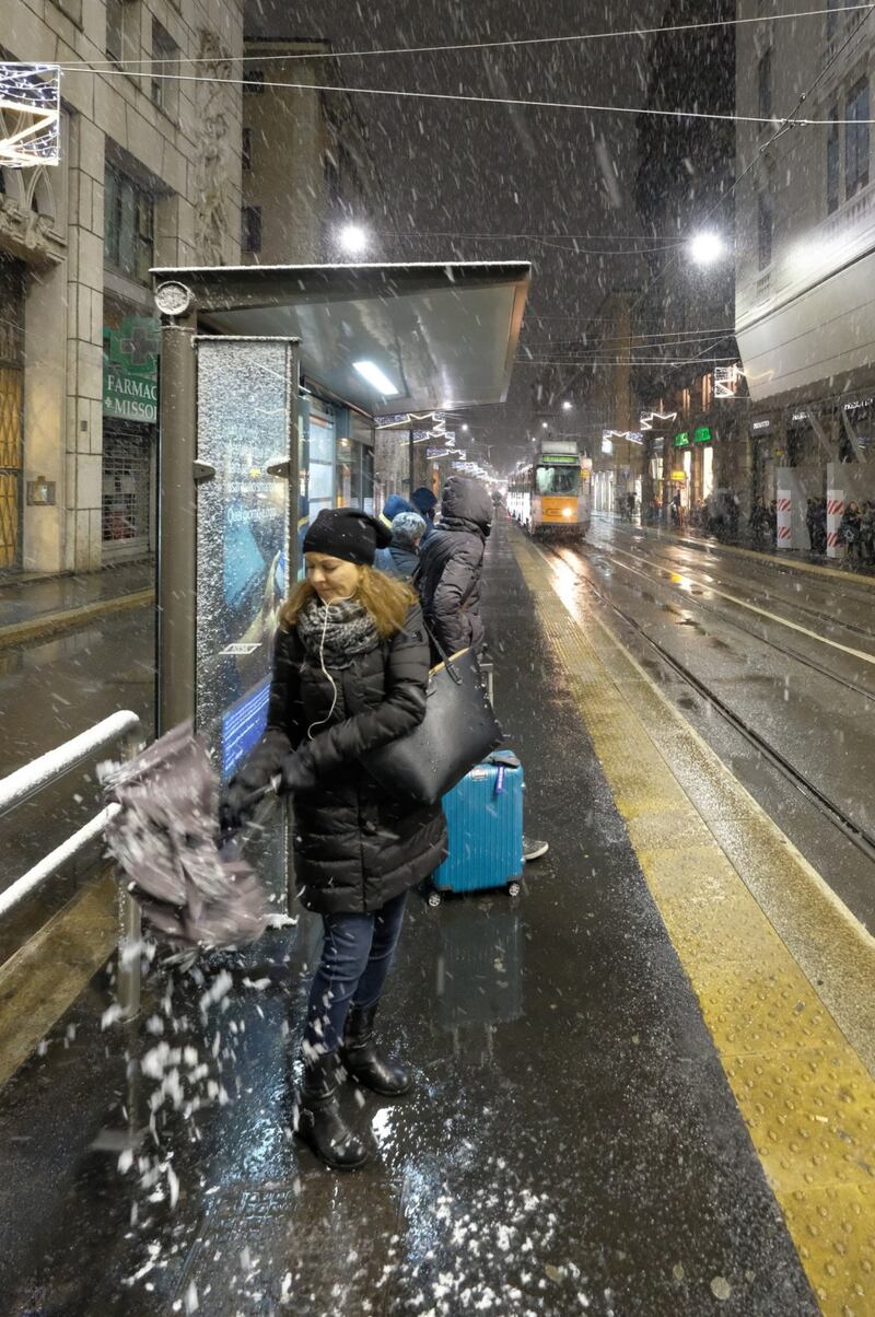 Arriva la prima neve a Milano 13