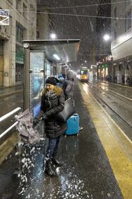 Arriva la prima neve a Milano 13