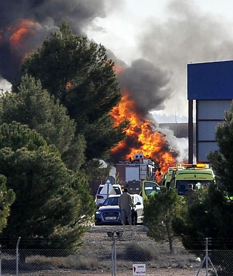Incidente in base Nato spagnola: si schianta F-16 6
