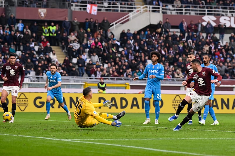 Sanabria gol Torino Napoli