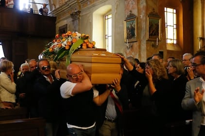 Funerali Buonanno, il dolore di Matteo Salvini 4