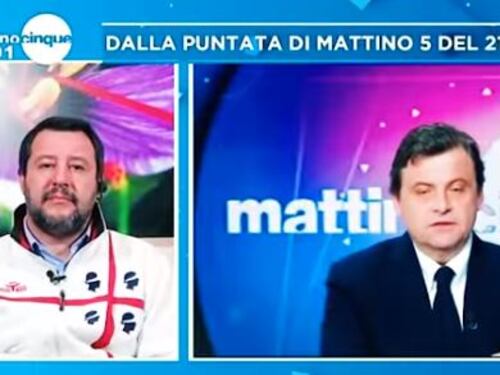 "Poco serio", "Quanto rosicano?". Scontro Calenda-Salvini in tv
