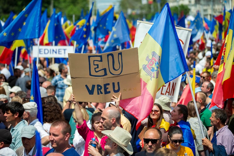 Manifesazione pro Ue Moldavia 2