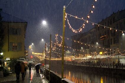 Arriva la prima neve a Milano 10