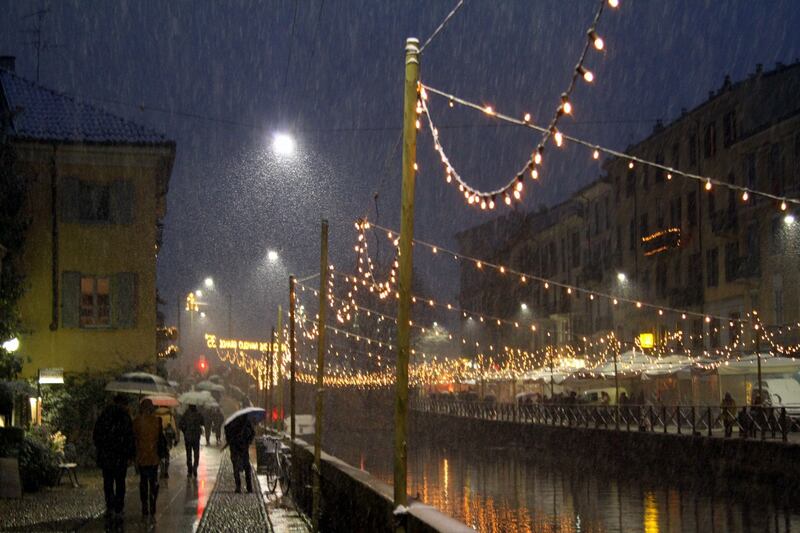 Arriva la prima neve a Milano 10
