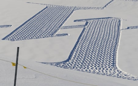 Simon Beck, l'artista della neve 3