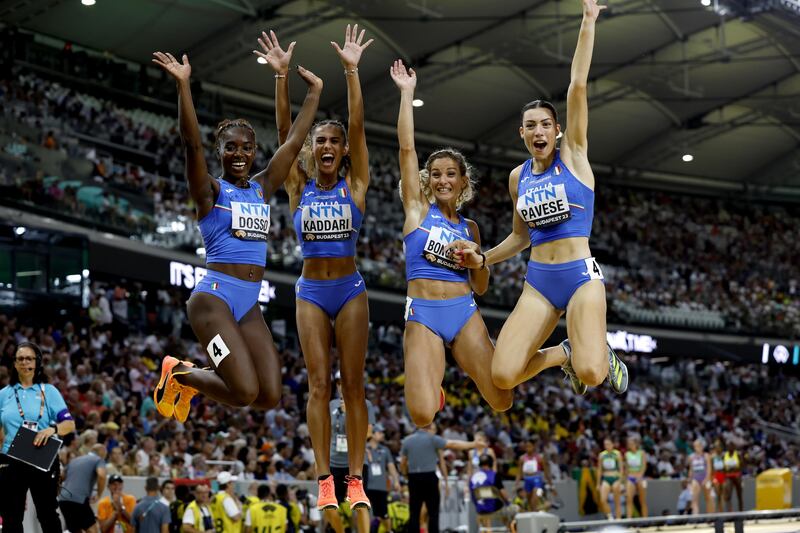 4x100 donne Budapest