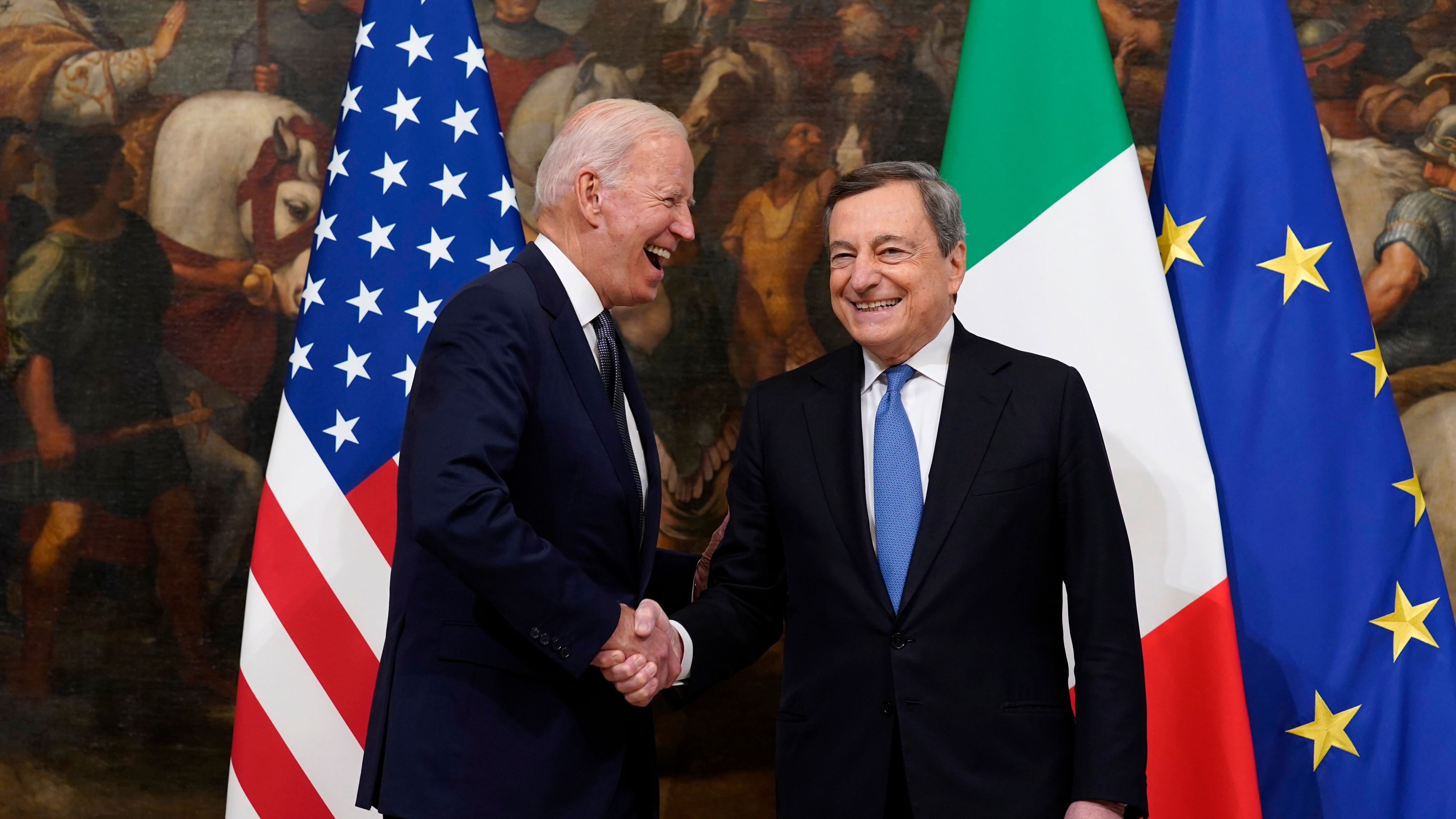 L'endorsement di Joe a Draghi: "Straordinario". Intesa sul clima