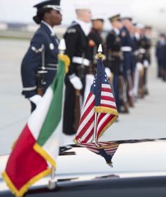 L'arrivo di Renzi a Washington 6