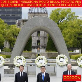 La satira del giorno. Joe Biden a Hiroshima 1