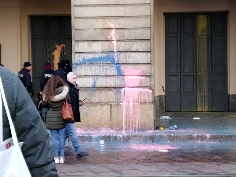 Atto vandalico Scala 3
