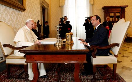 Hollande con il Papa 3