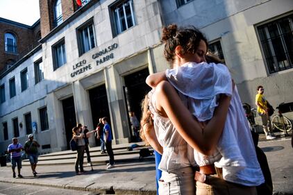 Maturità 2019: gli studenti all'ingresso del Liceo Parini a Milano 3