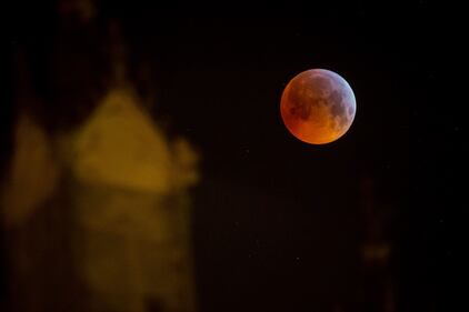 Super Luna Rossa, le immagini dell'eclissi da tutto il mondo 3