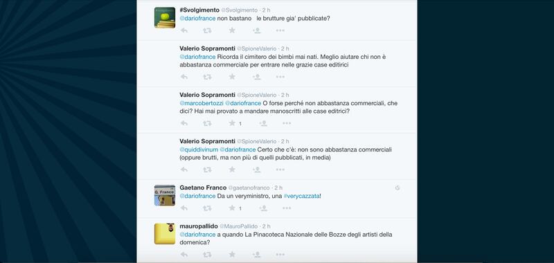 Dario Franceschini contestato su Twitter 26
