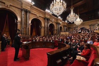Le fasi del discorso sull'indipendenza di Puigdemont 15