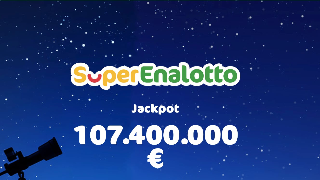 SuperEnalotto, due vincite oltre di oltre 69mila euro e Jackpot a 107,4 milioni