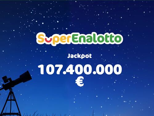 SuperEnalotto, due vincite oltre di oltre 69mila euro e Jackpot a 107,4 milioni