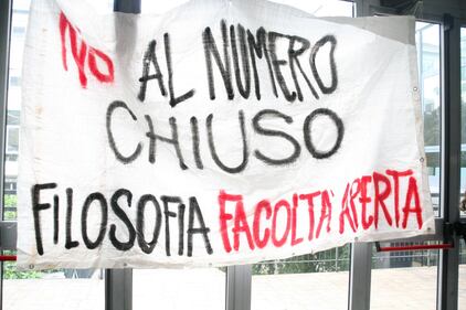 Il presidio di protesta degli studenti 4