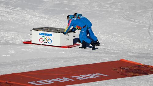 La preparazione delle piste di Krasnaya Polyana per i Giochi di Sochi 2