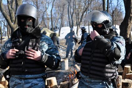Kiev, la milizia anti-Maidan 10