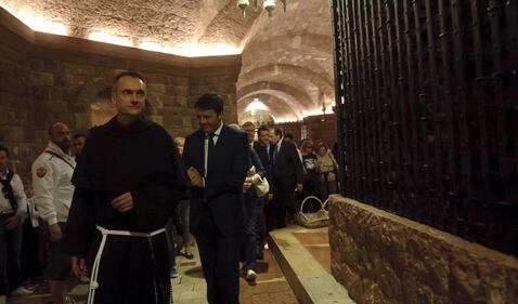 Renzi in pellegrinaggio ad Assisi 9
