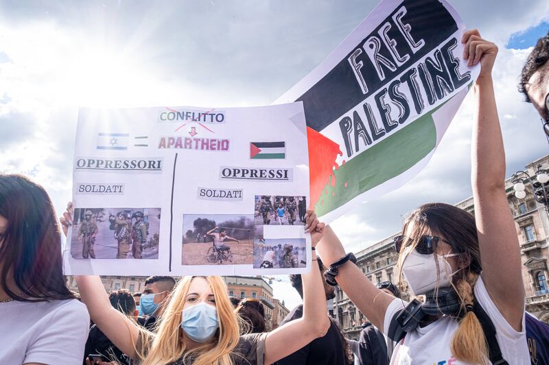 Milano, in piazza per la Palestina 3