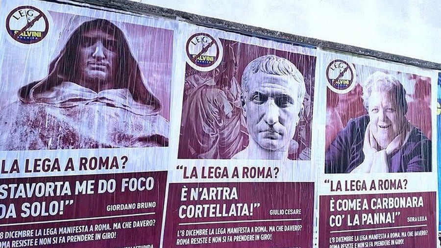 A Roma il raid anti leghista per attaccare Salvini