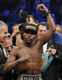 Floyd Mayweather ha sconfitto Manny Pacquiao 5