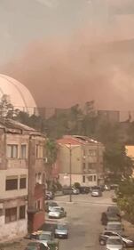 Taranto, tornado alza le polveri di minerale dell'acciaieria 1
