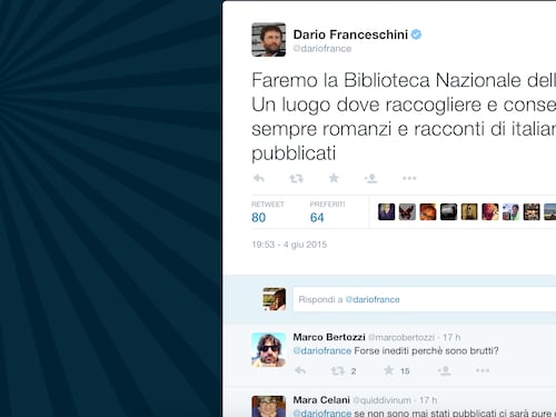 Dario Franceschini contestato su Twitter