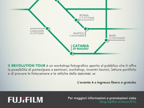 Fujifilm, la fotografia itinerante: parte il roadshow "X Revolution Tour"