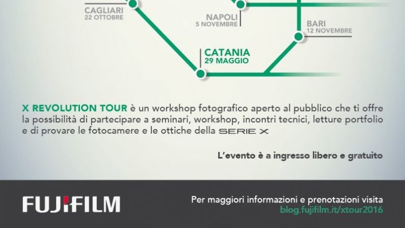 Fujifilm, la fotografia itinerante: parte il roadshow "X Revolution Tour"