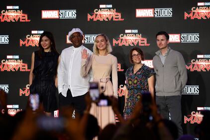 Captain Marvel: il cast del film Marvel a Singapore  5