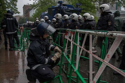La protesta dei Blockupy 16